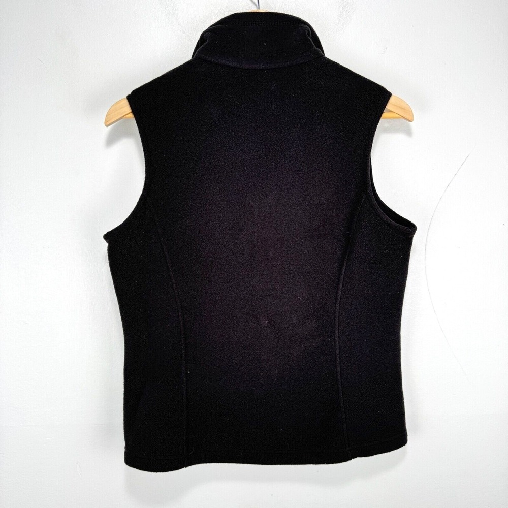 Patagonia Classic Synchilla Fleece Vest Women Small Black Wilderness Logo - Picture 2 of 10